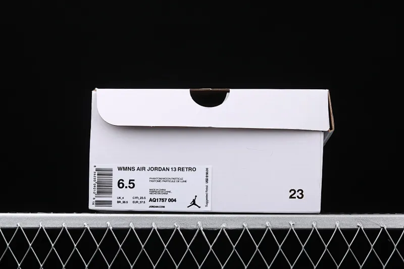 All Categories Air Jordan Jordan Series Basketball Shoes Air Jordan 13 Air Jordan 13 Phantom AJ13 Joe 13 Gray and White Earl Basketball Shoes Real Head Layer Real Cat Eyes AQ1757-004